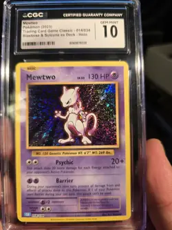 Pokemon Mewtwo Holo #14 -eng- Blastoise&Suicune ex Deck - Grad CGC 10 (GEM MINT) - Image 1