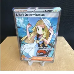 Pokemon Lillie's Determination Me01 Mega Evolution 169/132 Rare Full Art Holo - Image 1