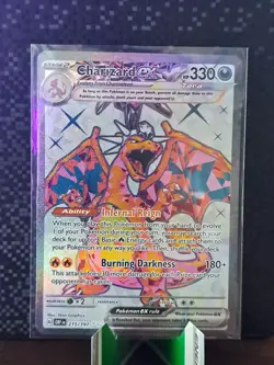 Pokemon TCG Charizard EX Obsidian Flames 215/197 Mint Condition - Image 1
