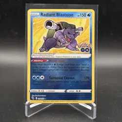 Radiant Blastoise 018/078 Pokemon GO Holo - Image 1