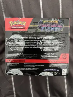 Pokemon Mega Evolution Phantasmal Flames Sealed Booster Box W Small Tear/split - Image 2