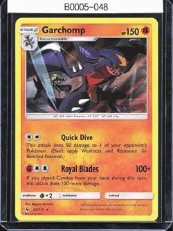 Pokemon TCG Garchomp 62/131 Forbidden Light Holo B0005 - Image 1