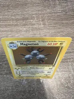 Magneton 9/102 Pokemon Base Set 2 English Holo Rare LP Excellent - Image 5