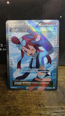 Skyla Trainer Boundaries Crossed Ultra Rare Full Art #149 DMG Condition Pokemon - Image 1