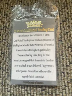 Pokemon Togepi Burger King 23K Gold Plated Trading Card and Pokeball 1999 - Image 5