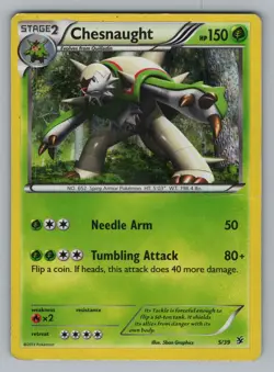 CHESNAUGHT 5/39 KALOS STARTER SET POKEMON HOLO MP KSS 2013 - Image 1