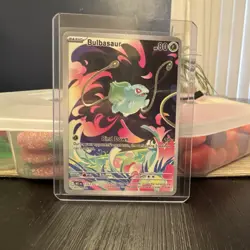 Pokemon Bulbasaur Illustration Rare Full Art Holo 133/132 Me01 80 HP - Image 1