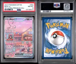 2023 POKEMON SVP EN-SV BLACK STAR PROMO #053 MEW EX PSA 8 151 UPC - Image 3
