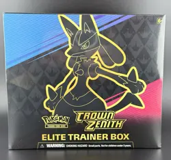 Pokemon TCG: Crown Zenith Elite Trainer Box - 10 Packs Clean Box 1 820650851476 - Image 1