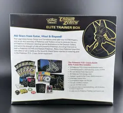 Pokemon TCG: Crown Zenith Elite Trainer Box - 10 Packs Clean Box 1 820650851476 - Image 2