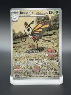 Beautifly 219/217 - Pokemon Ascended Heroes Illustration Rare IR Full Art Holo - Image 1