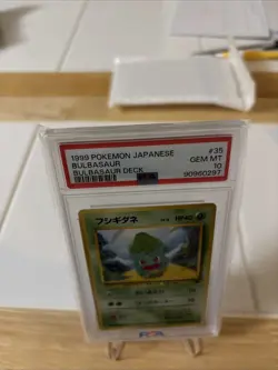Pokemon Bulbasaur Deck Japanese (#001) #35 & 22 PSA 10 Gem Mint - Image 3