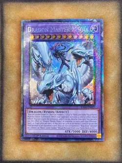 Yugioh Dragon Master Magia RA04-EN055 Prismatic Collector Rare 1st Ed NM - Image 1
