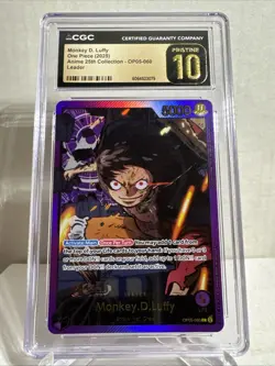 One Piece EB02 Gold Leader Monkey D Luffy #060 Foil Op05-060 CGC Gold 10🔥🔥Eng - Image 1