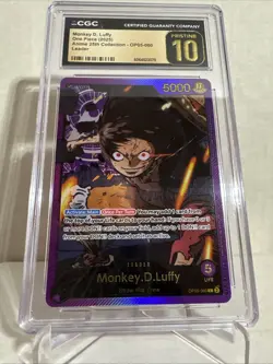 One Piece EB02 Gold Leader Monkey D Luffy #060 Foil Op05-060 CGC Gold 10🔥🔥Eng - Image 2