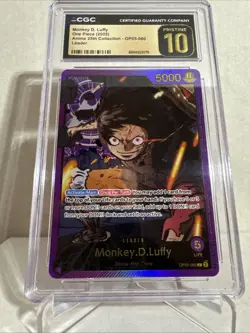 One Piece EB02 Gold Leader Monkey D Luffy #060 Foil Op05-060 CGC Gold 10🔥🔥Eng - Image 3