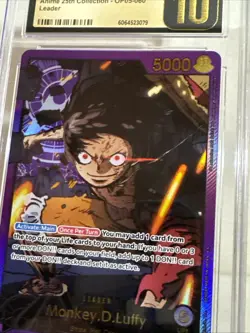One Piece EB02 Gold Leader Monkey D Luffy #060 Foil Op05-060 CGC Gold 10🔥🔥Eng - Image 5
