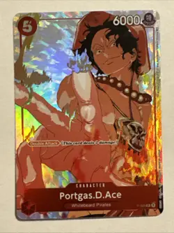PORTGAS D ACE P-028 ALT ART PROMO One Piece 2023 GIFT COLLECTION English - Image 2