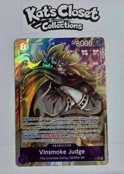One Piece CCG Vinsmoke Judge OP06-062 SR Holo Near Mint - Image 1