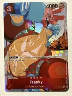 FRANKY OP01-021 ALT ART PROMO One Piece 2023 GIFT COLLECTION English - Image 1