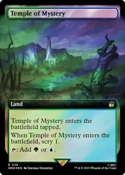 Temple of Mystery (Extended Art) - LP SURGE FOIL - Doctor Who WHO MTG - Image 1