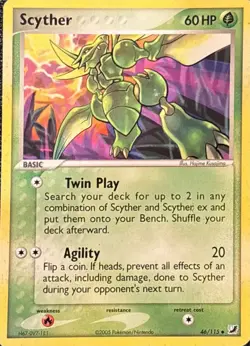 Pokemon Omastar Scyther Kingler Vintage Lot 3 Cards 1999 2005 English Regular - Image 1