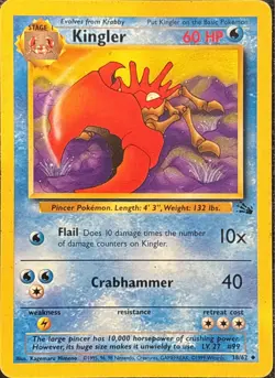 Pokemon Omastar Scyther Kingler Vintage Lot 3 Cards 1999 2005 English Regular - Image 3