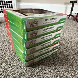 6x — Pokemon First Partner Illustration Collection Series 1 Boxes - Image 2