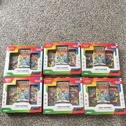 6x — Pokemon First Partner Illustration Collection Series 1 Boxes - Image 3