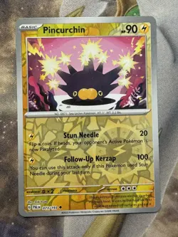 Pokemon TCG Pincurchin 073/193 Sv02: Paldea Evolved Reverse Holo - Image 1