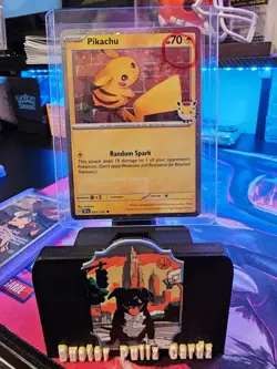 Pikachu 051/162 Pokemon Day STAMPED Cosmos Pokemon Day Promo SWIRL 🌀 - Image 1