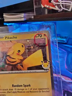Pikachu 051/162 Pokemon Day STAMPED Cosmos Pokemon Day Promo SWIRL 🌀 - Image 3