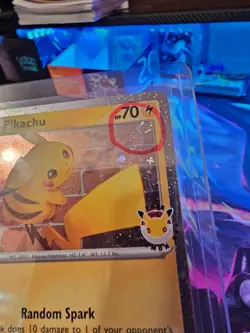 Pikachu 051/162 Pokemon Day STAMPED Cosmos Pokemon Day Promo SWIRL 🌀 - Image 4