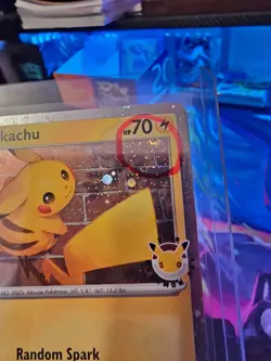 Pikachu 051/162 Pokemon Day STAMPED Cosmos Pokemon Day Promo SWIRL 🌀 - Image 5