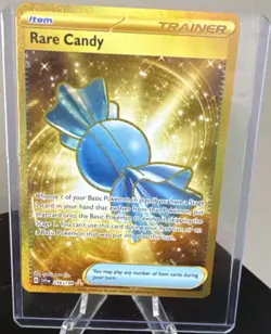 The Pokemon Company Rare Candy 256/198 SV01 Gold Secret Rare - Image 1