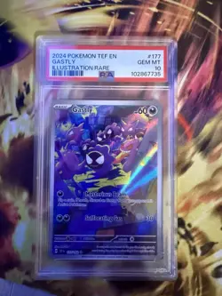 Pokemon 2024 Gastly 177/162 Illustration Rare Temporal Forces GEM MINT PSA 10 - Image 1