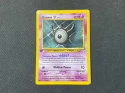 First Edition Unown W LP Neo Destiny 29 Vintage Pokemon TCG Card WOTC - Image 2