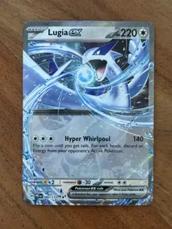 Pokemon TCG Lugia EX 082/131 Prismatic Evolutions Double Rare NM - Image 1