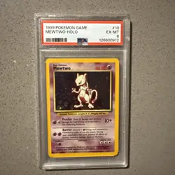1999 Pokemon Base Set Mewtwo Holo #10 PSA 6 EX-MT WOTC - Image 3