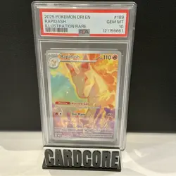 2025 Pokemon Dri En Rapid dash Illustration Rare Gem MT 10 - Image 1