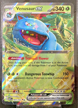 Venusaur ex 003/165 Sv: Scarlet & Violet 151 Holo Pokemon TCG NM - Image 1