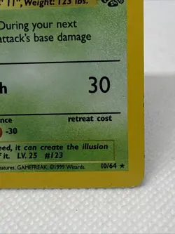 Scyther 10/64 – Jungle – Holo Rare – Unlimited – Pokemon TCG MP - Image 4