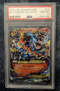 Pokemon TCG M Charizard EX Generations Ultra Rare Holo 12/83 PSA 10 2016 - Image 1