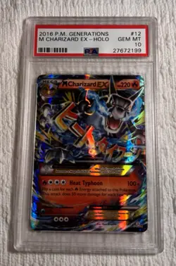 Pokemon TCG M Charizard EX Generations Ultra Rare Holo 12/83 PSA 10 2016 - Image 2