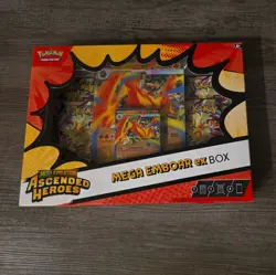 Pokemon - Ascended Heroes Mega Emboar EX Box - New & Sealed plus Free Shipping - Image 1
