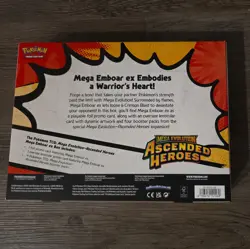 Pokemon - Ascended Heroes Mega Emboar EX Box - New & Sealed plus Free Shipping - Image 2