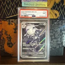 2025 Pokemon MEG English Steelix #150 Illustration Rare PSA 9 MINT - Image 1