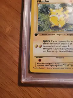 Pokemon PSA 8 1999 Jungle Pikachu 1st Edition 60/64 - Image 4
