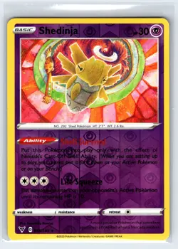 Shedinja 066/185 Rare Vivid Voltage Pokemon Reverse Holo Near Mint - Image 1