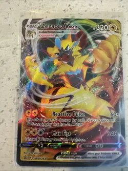 Zeraora VMAX 54 Pokemon TCG 2023 Ultra Rare VMAX Holo Crown Zenith Near Mint - Image 1